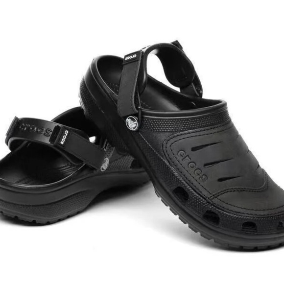 Crocs Men’s Yukon Black Glogs Sandal Sz 10 M main image 5